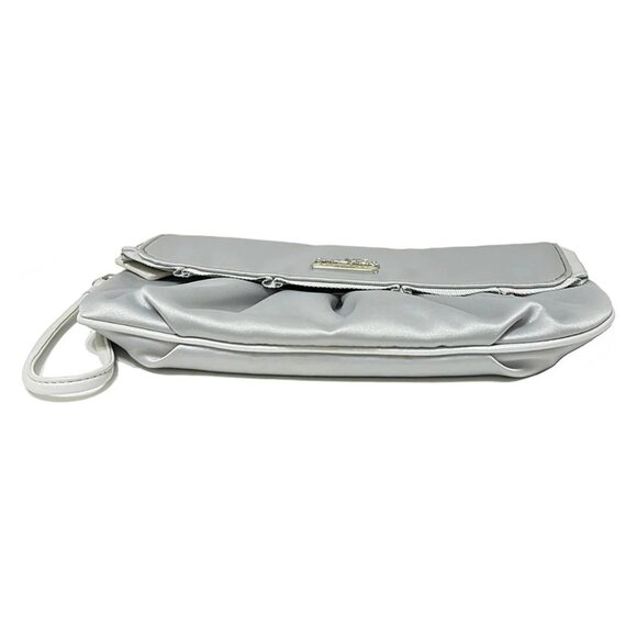 Auth COACH amandelage satin wristlet 43402 Light gray Satin - Pouch - Picture 4 of 6